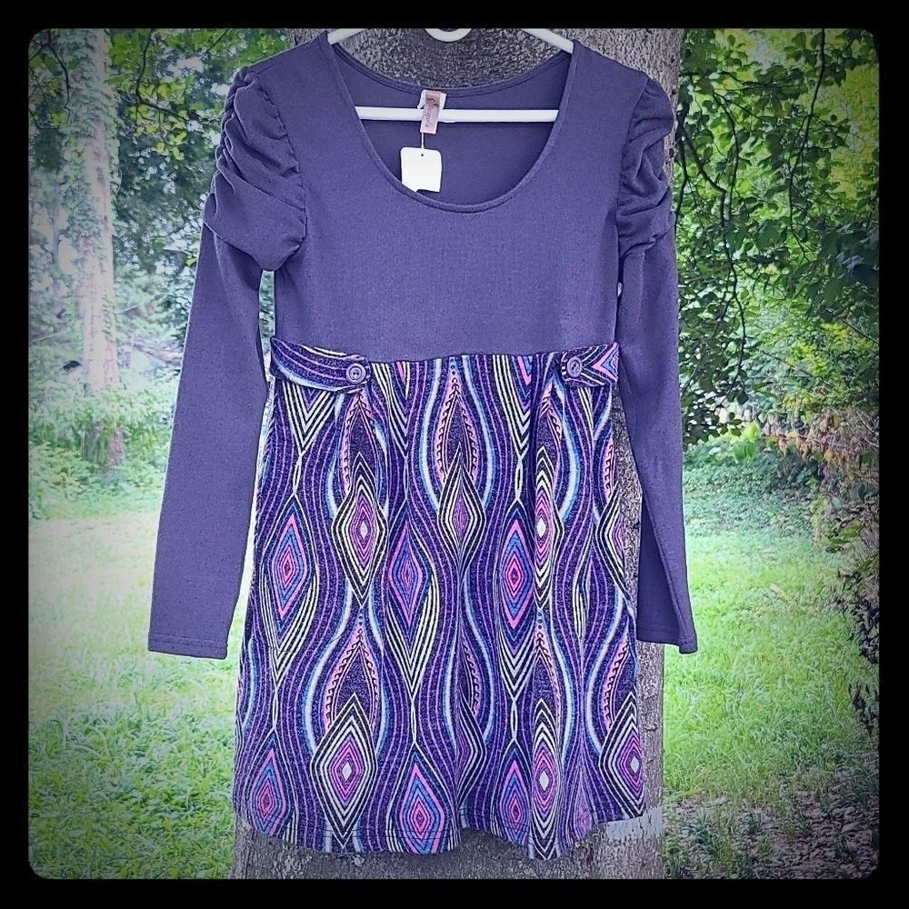 3/10$ Decapolis Grey long sleeves dress